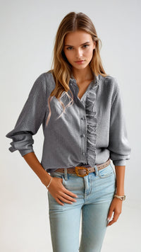 CAMISA CON VOLANTES SOFIA