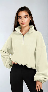 INES ZIP SWEATER