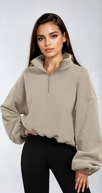 INES ZIP SWEATER