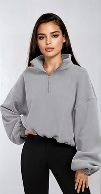 INES ZIP SWEATER