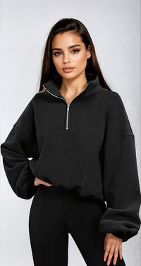 INES ZIP SWEATER