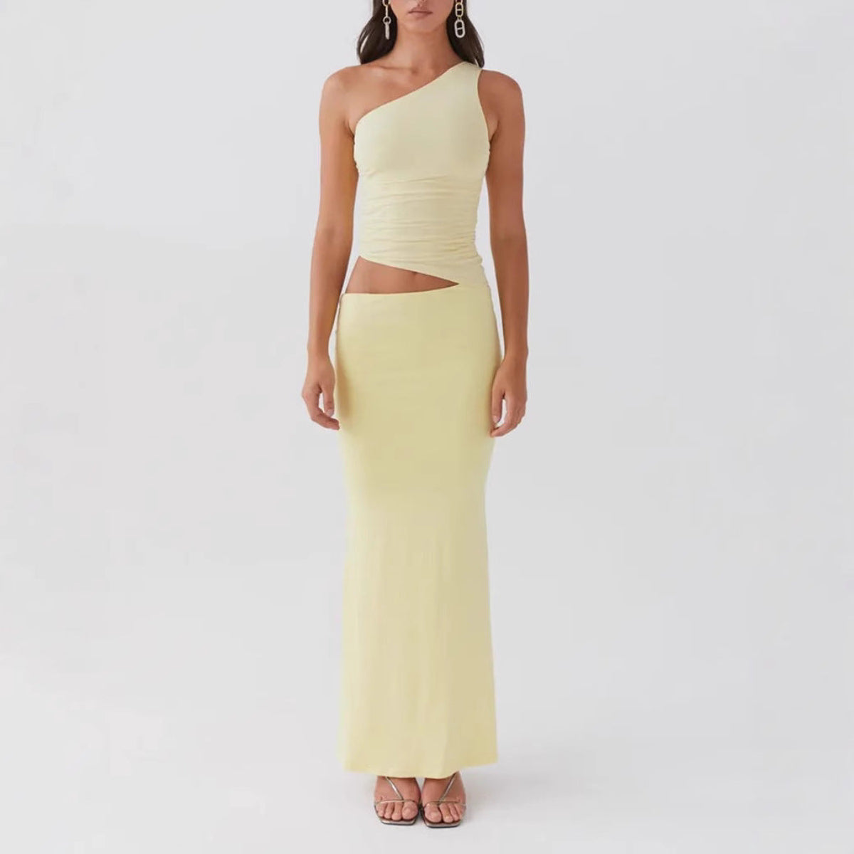 Long asymmetrical dress – Jenny – Sophisticated & Elegant