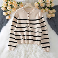 AMELIA STRIPED CARDIGAN - Maison Elara