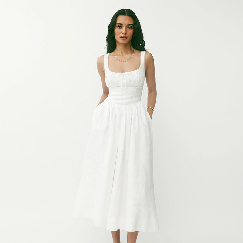 AVA LINEN DRESS - Maison Elara