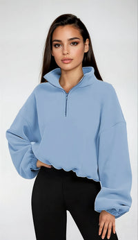INES ZIP SWEATER