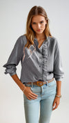 SOFIA RUFFLE SHIRT