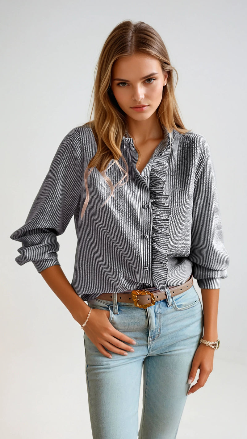 SOFIA RUFFLE SHIRT