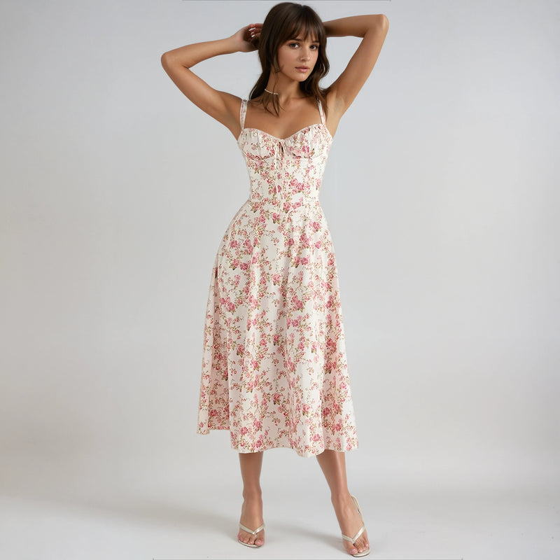 VICTORIA FLORAL DRESS - Maison Elara