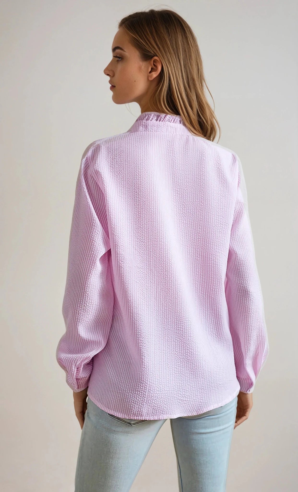 SOFIA RUFFLE SHIRT - Maison Elara