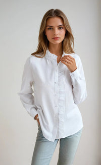 SOFIA RUFFLE SHIRT - Maison Elara